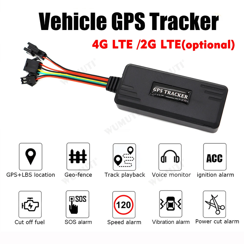 Rastreador / Perseguidor de GPS do carro CY06 com seguimento do tempo real, localizador do veículo, telecontrole, corte do óleo, microfone, SOS, LBS, AGPS, 4G, 8Pin, 2G, 4G