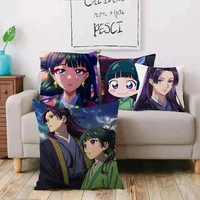 The Apothecary Diaries maomao Pillow Covers Cartoon Sofa Decorative Home Double-sided Printing Short Plush Cute Cushion Cover 2