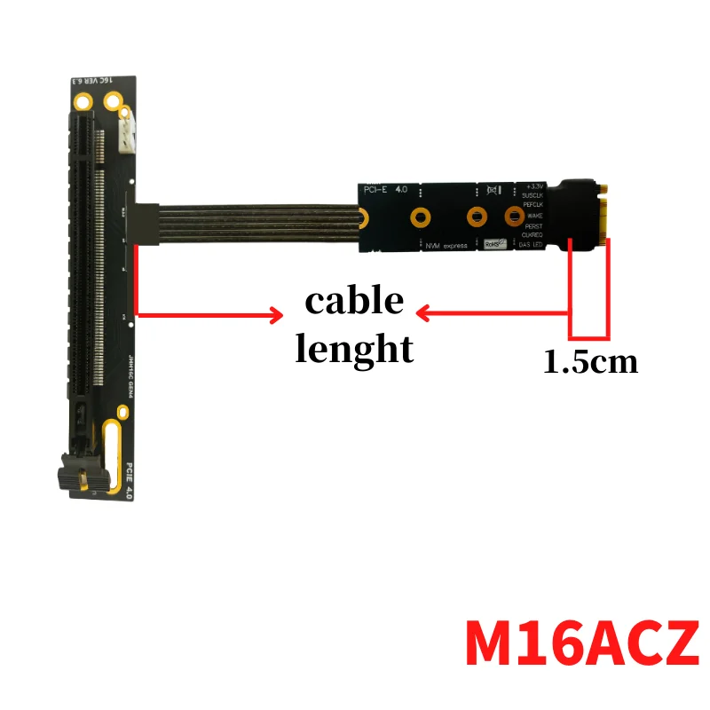 Cabo adaptador gráfico GPU, M.2 NVMe para