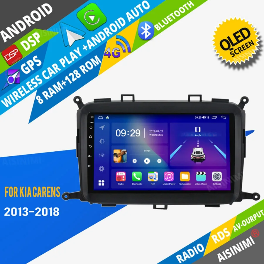 

AISINIMI автомобильный dvd-плеер на основе Android навигация для KIA Carens 2013-2018 автомобильное радио автомобильное аудио Gps мультимедийный стерео монитор