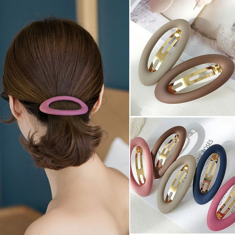 

Matte Snap Hair Clips Women Hairpin Korean Hairclips Hair Barrette Ponytail Holder Girls Hair Accessories Hairgrips