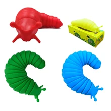 

Caterpillar Kids Toys Jointed Slug Anti Stress Toys for Children Flexible Anti Stress Decompression Toy Game Christmas Gift