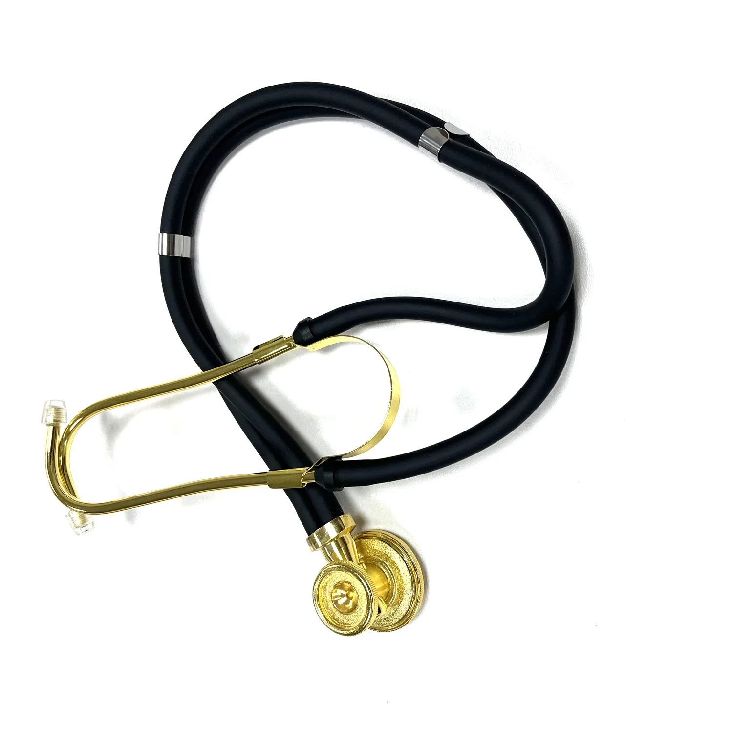 Medical Sprague Rappaport Type Professional Doctor Neonatal Adult Nurse Cardiology 24K Golden Plated Dual Head Gilt Stethoscope