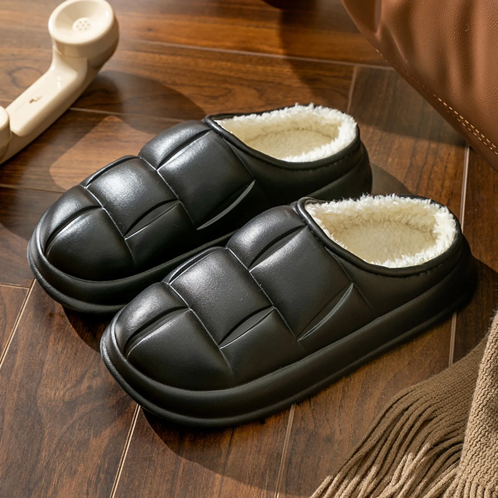 

Couple Men'S Half Heeled Cotton Slippers Autumn And Winter Home Indoor And Outdoor Wear Mens Slippers Size 11 Wide Memory Foam