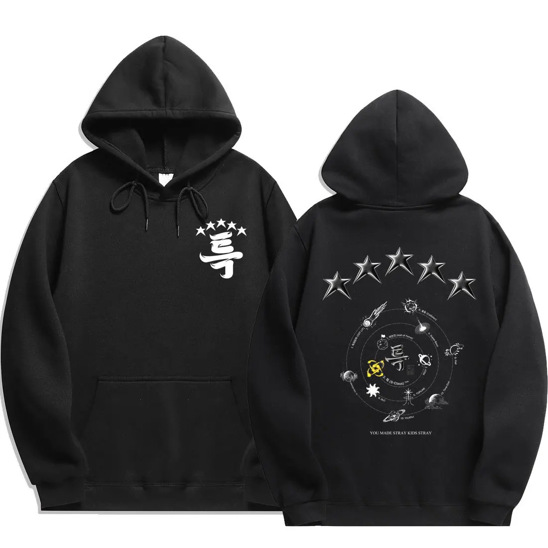 

Stray Kids 5 Star Hoodies Kpop Fashion Women Men Autumn Sweatshirt Oversized Pullover Hooded Korean Street Y2k Hoodie For Fans