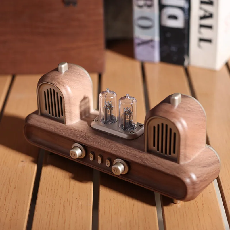 High-quality Bluetooth Speaker Bedside Atmosphere Lamp Retro FM Radio USB TF Player Vintage Desktop Ornaments Audio Gifts AS33