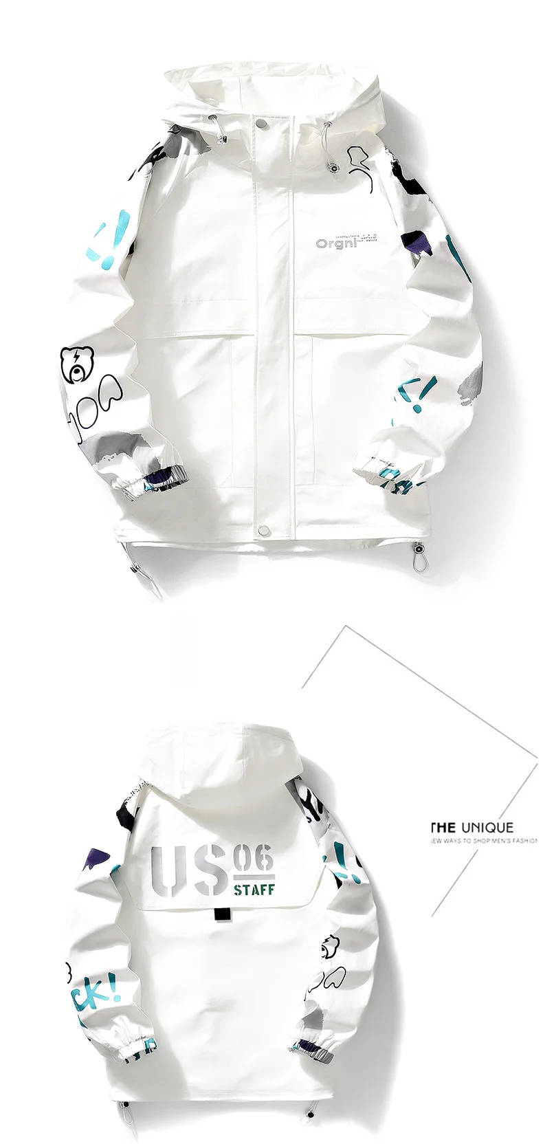 Windbreakers Thin Brand Clothing New Male Outdoor Clothing Mens Patchwork Hooded Jacket Oversize 8 S7dde2970fbc744c68d40cee1d70859f7w