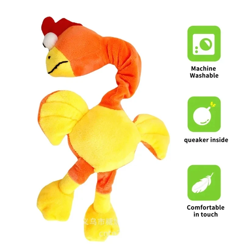 Dog Plush Toys Screaming Chicken Funny Pets Interactive Squeaky Chew Toy For Small Large Dogs Supplies 3