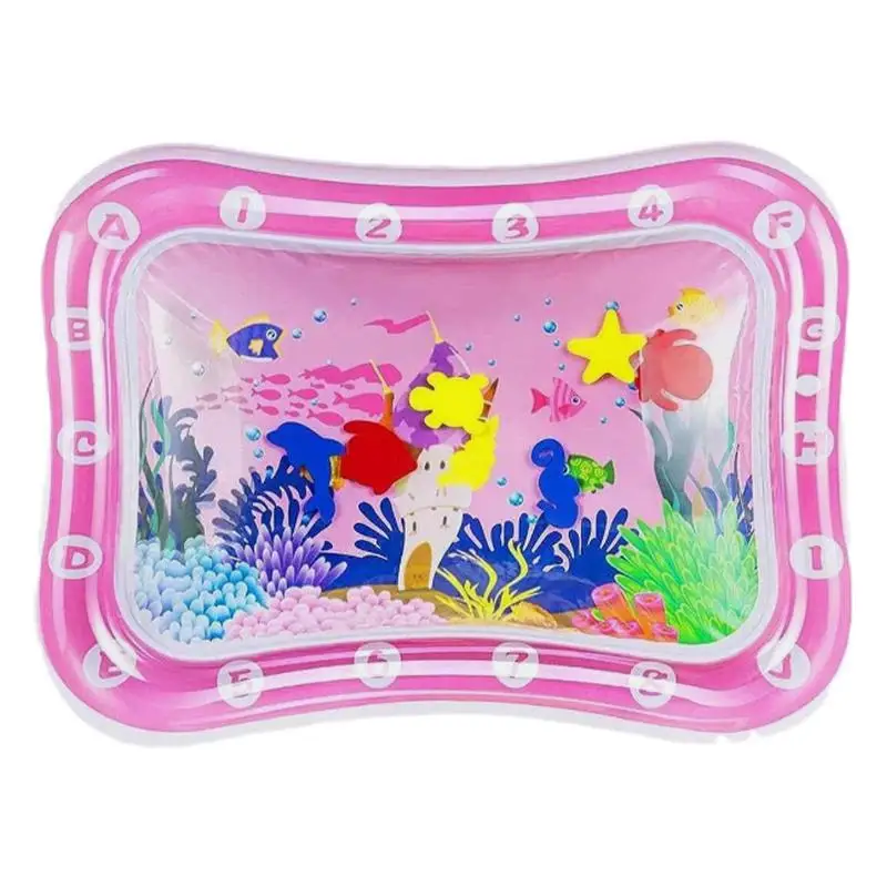Tummy Time Water Mat Ice Cool Inflatable Mat For Water Play Portable Cooling Pad Cushion Game Pad For Girls Children Boys