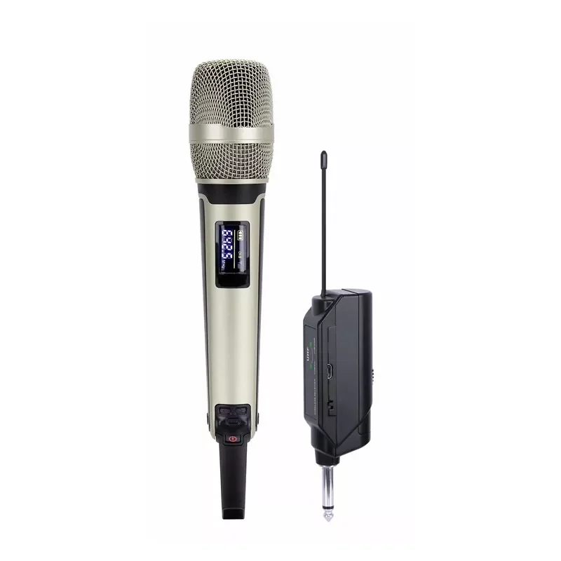 Wireless Karaoke Microphone Dynamic UHF Home Studio Recording for Computer Audio Professional DJ Speaker Conference Mic Recharge