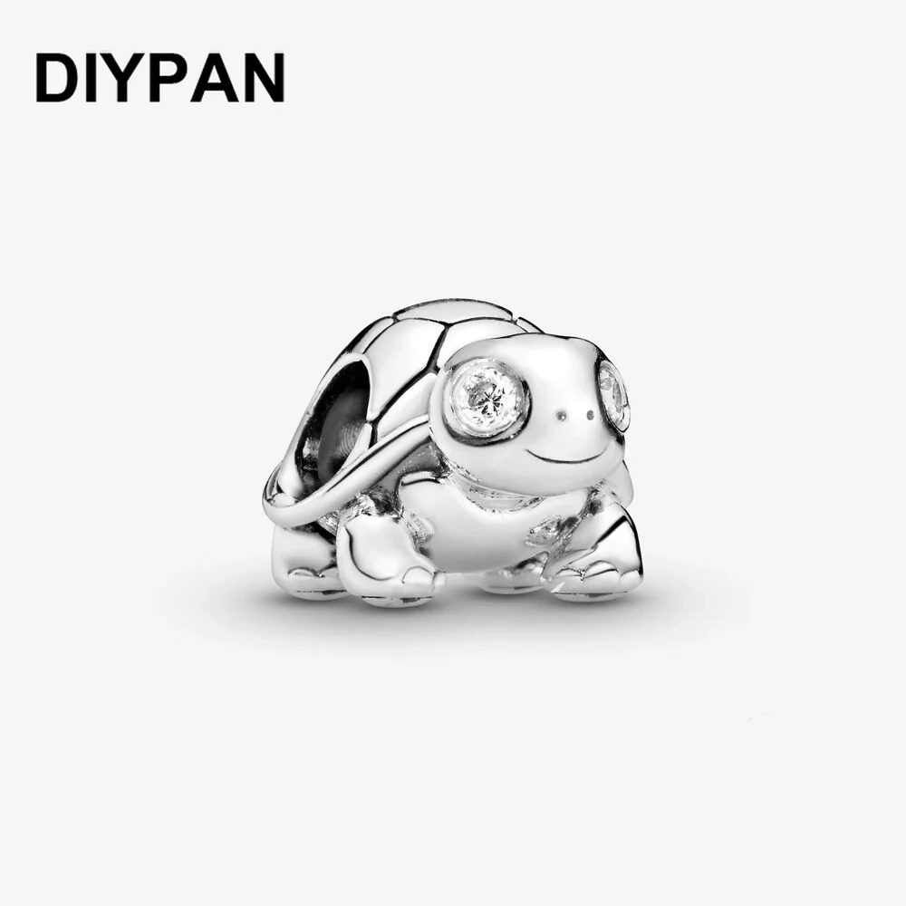 

Fit Original Pan Bracelet Charms Twinkling Turtle Charm Bead Pendant DIY Jewelry Berloque