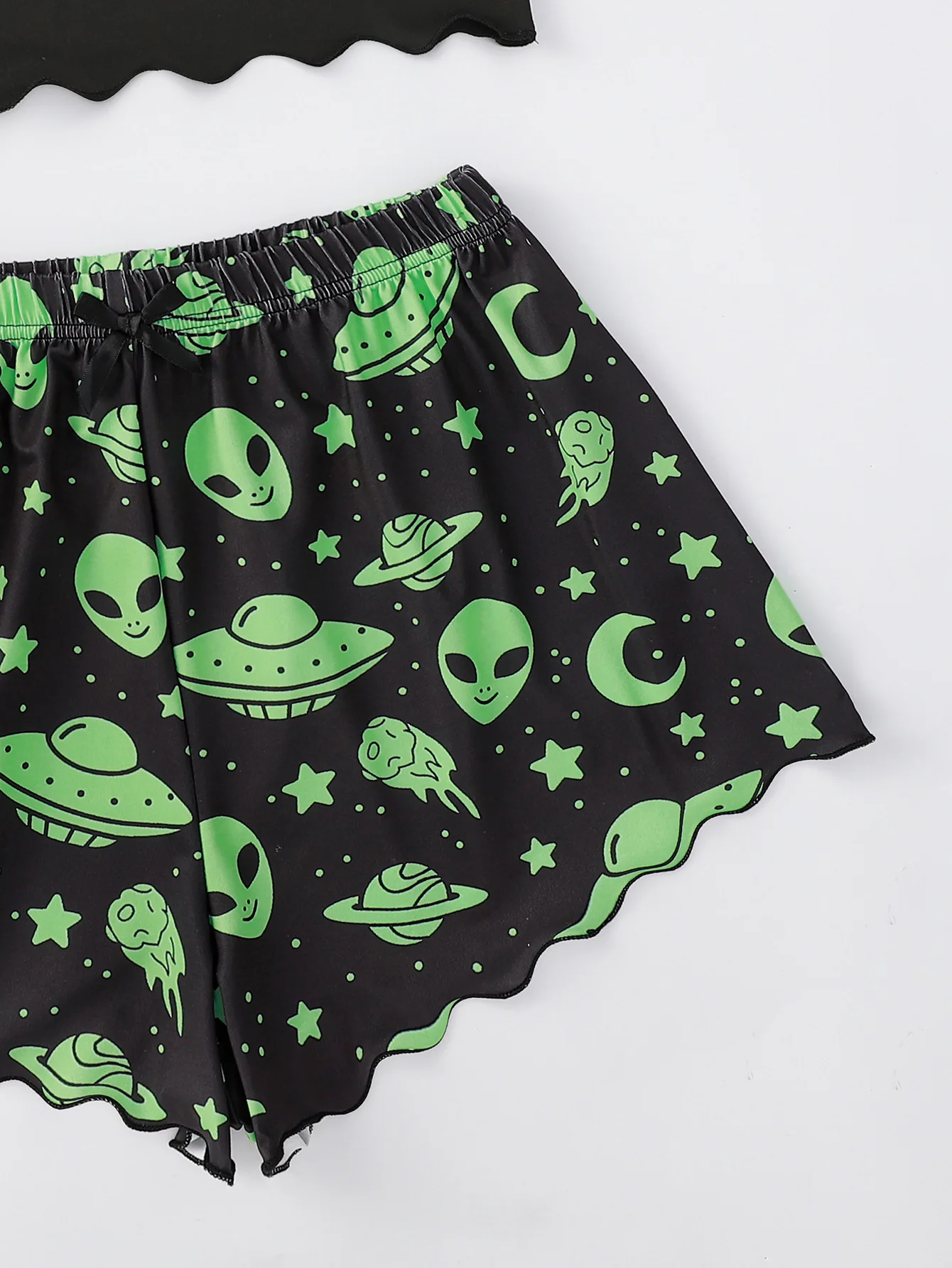 New Alien Print Camisole Top Shorts Loungewear Pajama Set Women's Pure Desire Pajamas Valentine's Day ChristmasEve BirthdayGifts 3