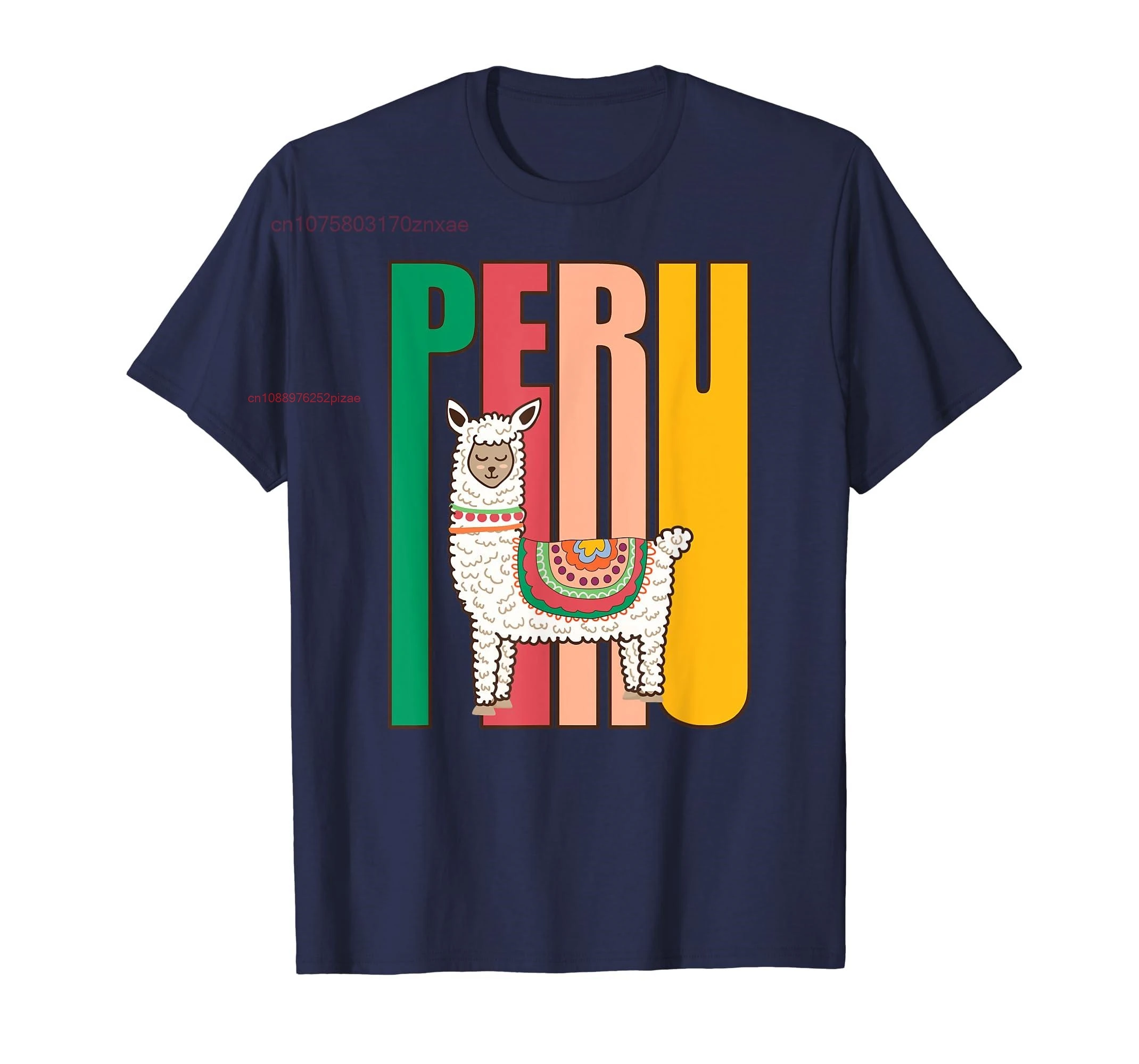 100-Cotton-Peru-Alpaca-graphic-Peruvian-Llama-T-Shirt-MEN-WOMEN-UNISEX