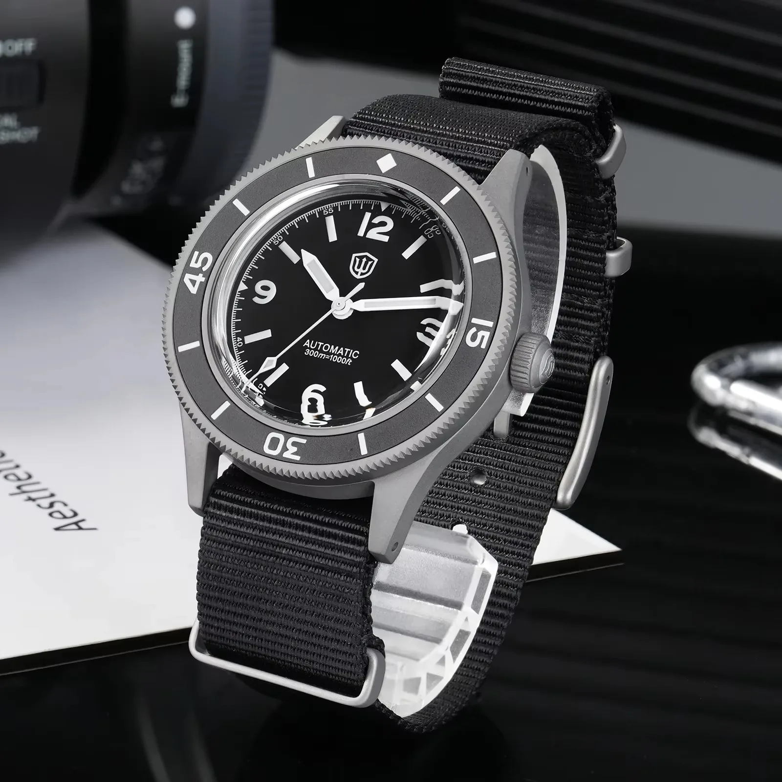 Watchdives Vintage WD50F 50-Fathoms NH35 Dive Watch 40mm Men Watch Sapphire Crystal Bubble 300M Watchproof C3 Luminous Watch 2