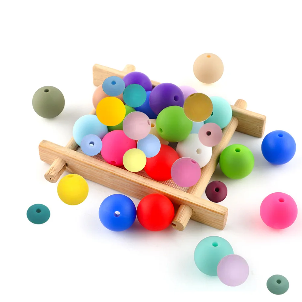 

Silicone Beads 9/12/15MM Lentil Beads Beads For Jewelry Making To Make Bracelets DIY Pacifier Chain Accessories For Jewelry Bead