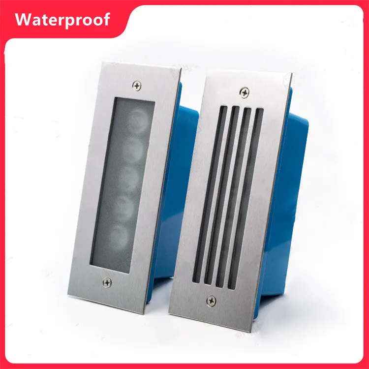 Description Picture 2 of itemOutdoor LED Step Light 5W Waterproof Stair Wall Embedded Underground Lamp 5W 170x70mm Deck Footlights 85-265V DC12V