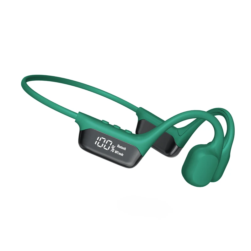 完全防水  骨伝導 ワイヤレス mp3プレーヤー ヘッドホン クリエイティブ、MP3プレーヤー内蔵の防水骨伝導ワイヤレス