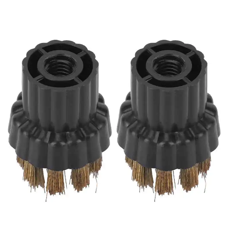 Steam Cleaner Brass Brush Head Replacement Parts Fit for Steam Mop X5 Cleaning Tools Accessories 2Pcs steam cleaner parts