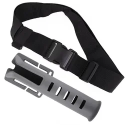 Adjustable Waist Portable Rod Holder - Essential Fishing Gear Accessory (Black and gray)