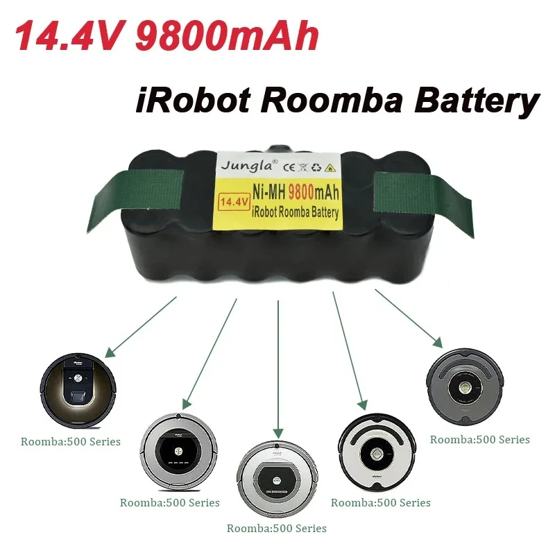

Rechargeable Battery NEW High Quality Vacuum Cleaner IRobot Roomba 9800mAh 14.4V Battery 500 510 530 570 580 600 630 650 700 780