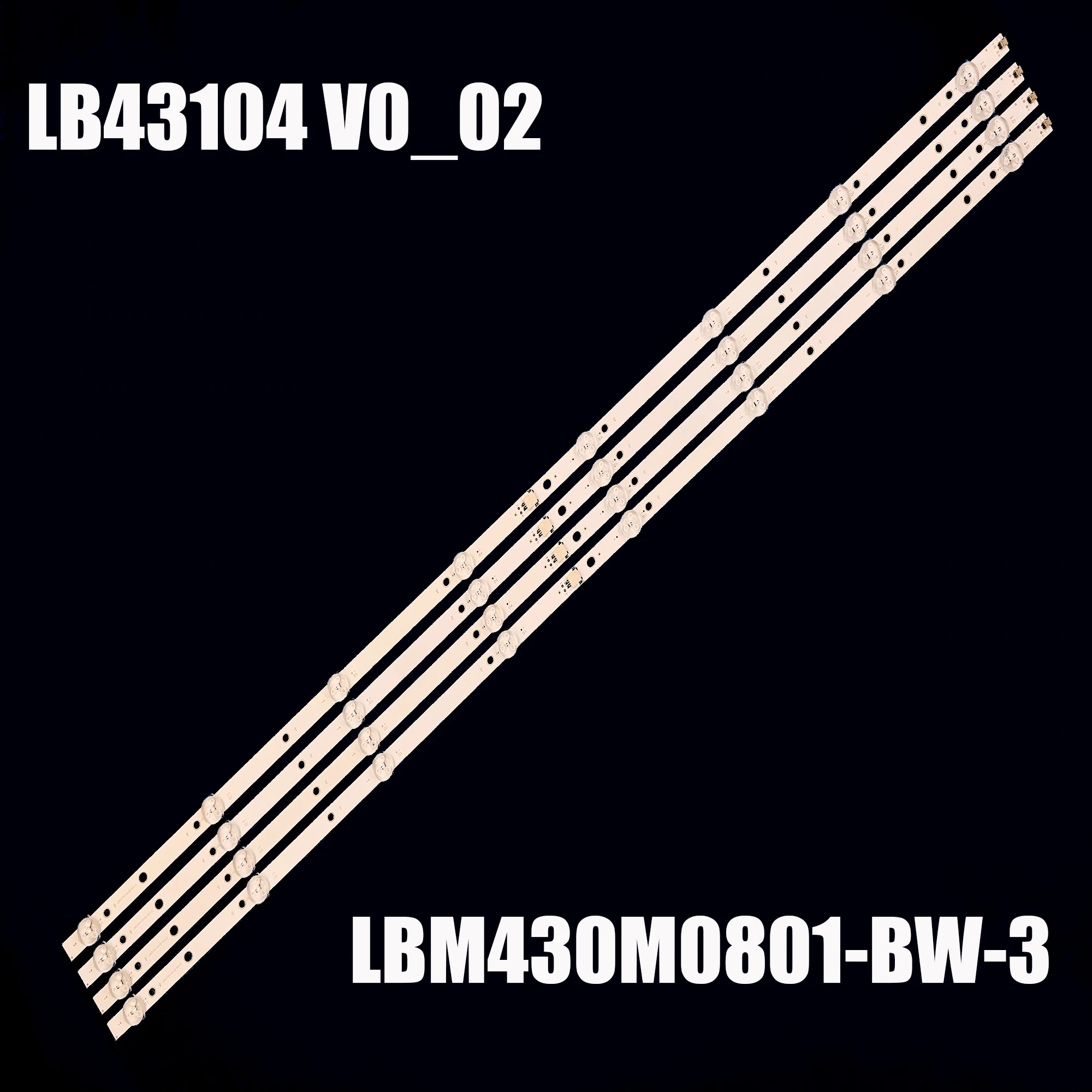 Faixa de Retroiluminação Led Lâmpada para Philips 43 tv 43pus6162 43pus6412 Lbm430m0801-bw3 Tpt430u3-eqyshm.g Tpt430h3-qvn01.u Lb43104