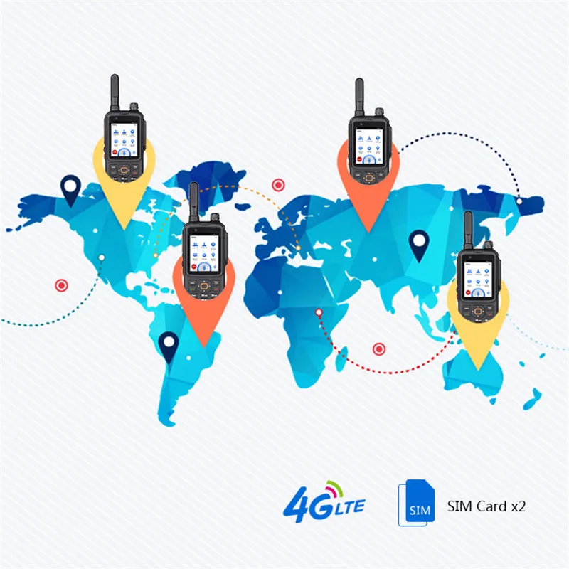 UNIWA-T320 Walkie Talkie 2.4Inch Android 7 Smartphone Celular POC Tempo real Desbloqueio1GB+8GB MT6737 3500mAh Battery  4G Phone