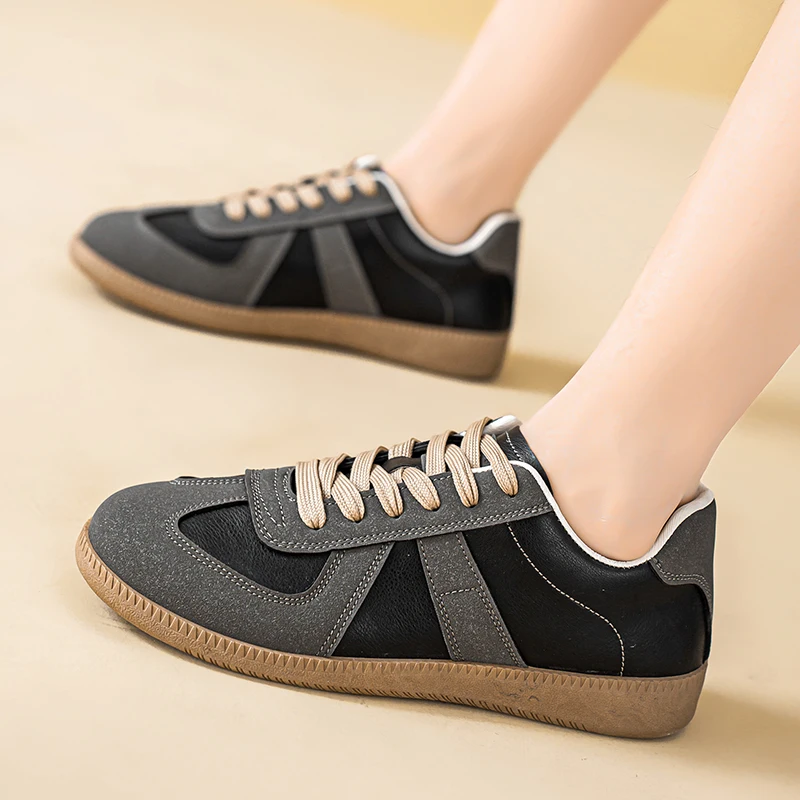 Sports Shoes For Outdoor Comfort And Fashion, Women's Casual Leather, German Training Shoes_vogvips.com