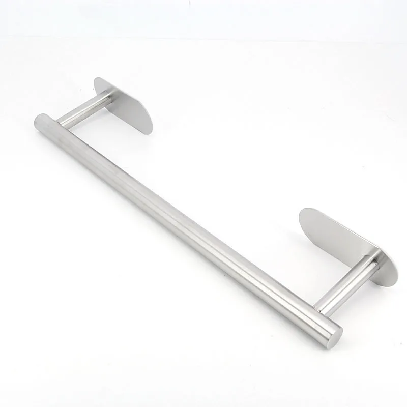 40cm Towel Holder Stainless Self Adhesive Rail No Drilling punching free Kitchen Rack Wall Hanging Bathroom Hardware c1