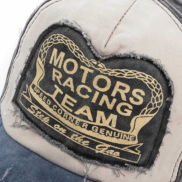 2024 High Quality Washed Cotton Damage Baseball Cap Motor Snapback Hat Hip Hop Dad Hats For Men Women Grinding Multicolor Bone 5