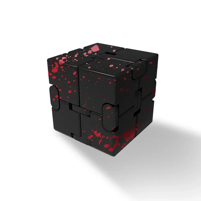 Infinite Cube Aluminum Alloy Metal EDC Stress Relief Mini Toy Portable Office Infinite Flip Cubic Fidget Relax Venting Toys fidget toys,puzzle toys,anti stress toys,puzzle cube,magic puzzle cube,mini fingertip toy