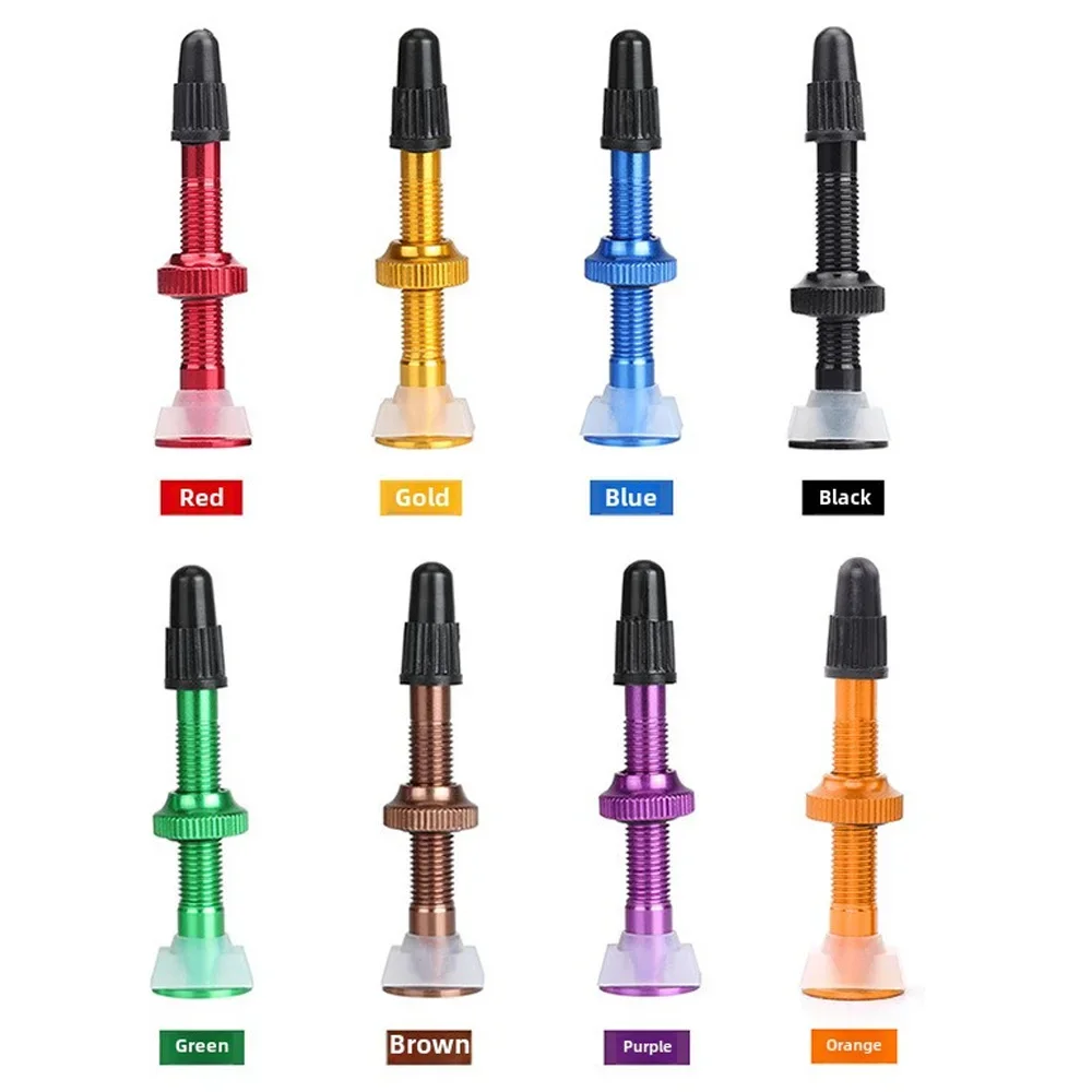 Premium MTB and Road Bike Tubeless Valve Nozzle with Tire Plugs - Presta, 40mm & 60mm Options