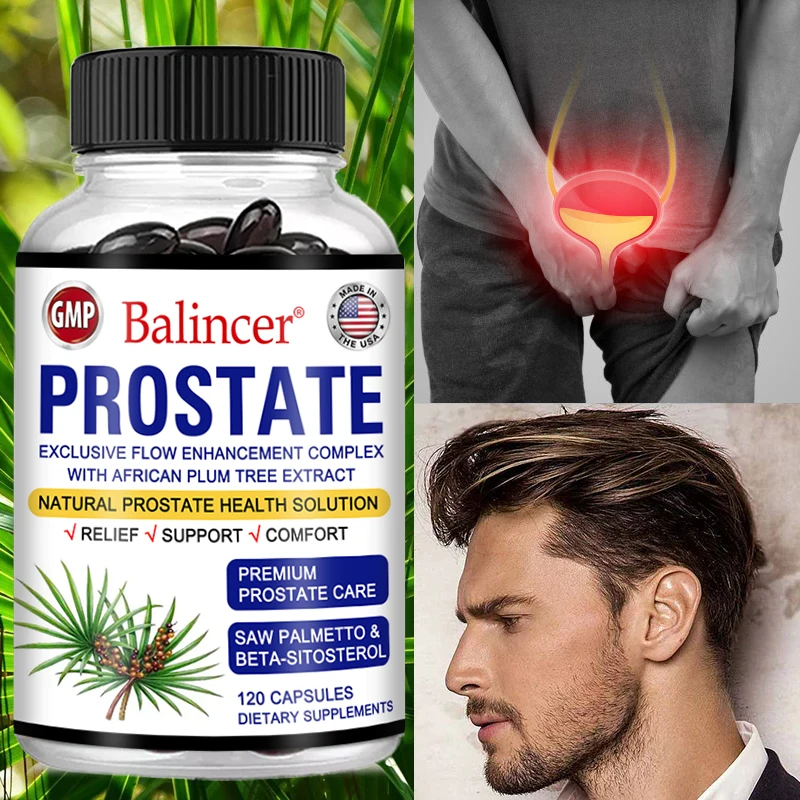 

Saw Palmetto Capsules Help Men's Prostate Health Promote Healthy Hair & Prostate Frequent Urination Urinary Tract Infections