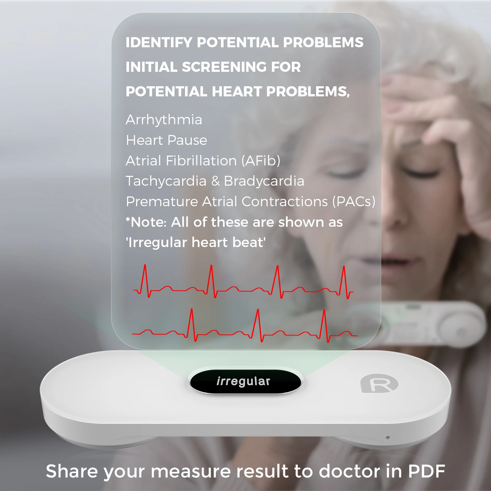 Viatom DuoEK S Portable OLED Ekg Heart Rate Monitor Magnetic Charging Dock Rechargeable Battery Ecg Recorder With AI Analysis