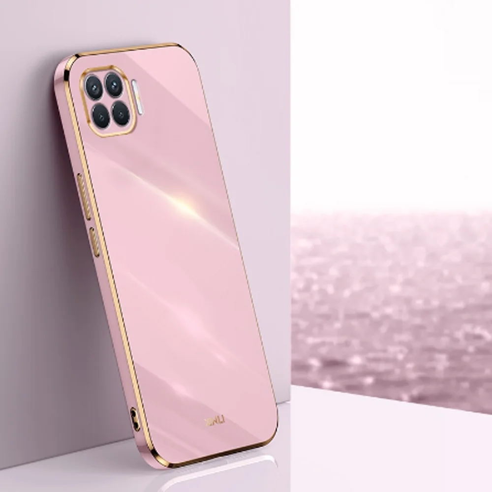 Elegant Silicone Plating Luxury Phone Case with Square Design