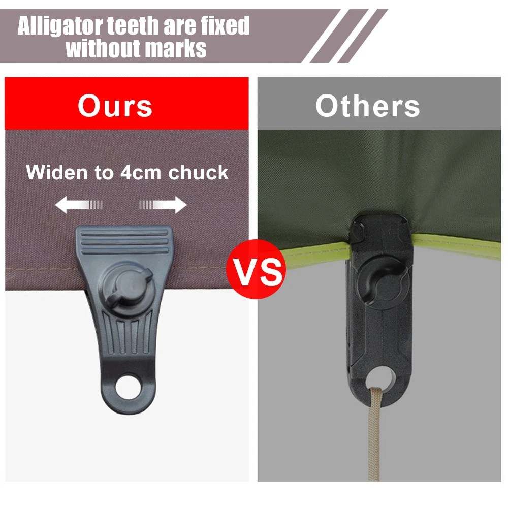 Tarp Clips Heavy Duty Lock Grip Clamps Pool Cover Tent Fasteners Holder Windproof for Canopy Awnings Outdoor Camping 5/10Pcs tent clips