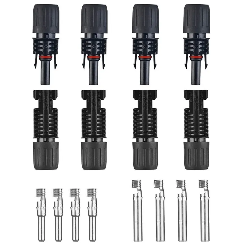 Solar Panel Connector Cable Waterproof Male and Female IP67 8PCS(4 Pairs)