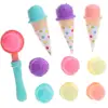 1 Set Plastic Colorful Sweet Ice Cream Cakes Play Toys for Children Pretend Play Food 5