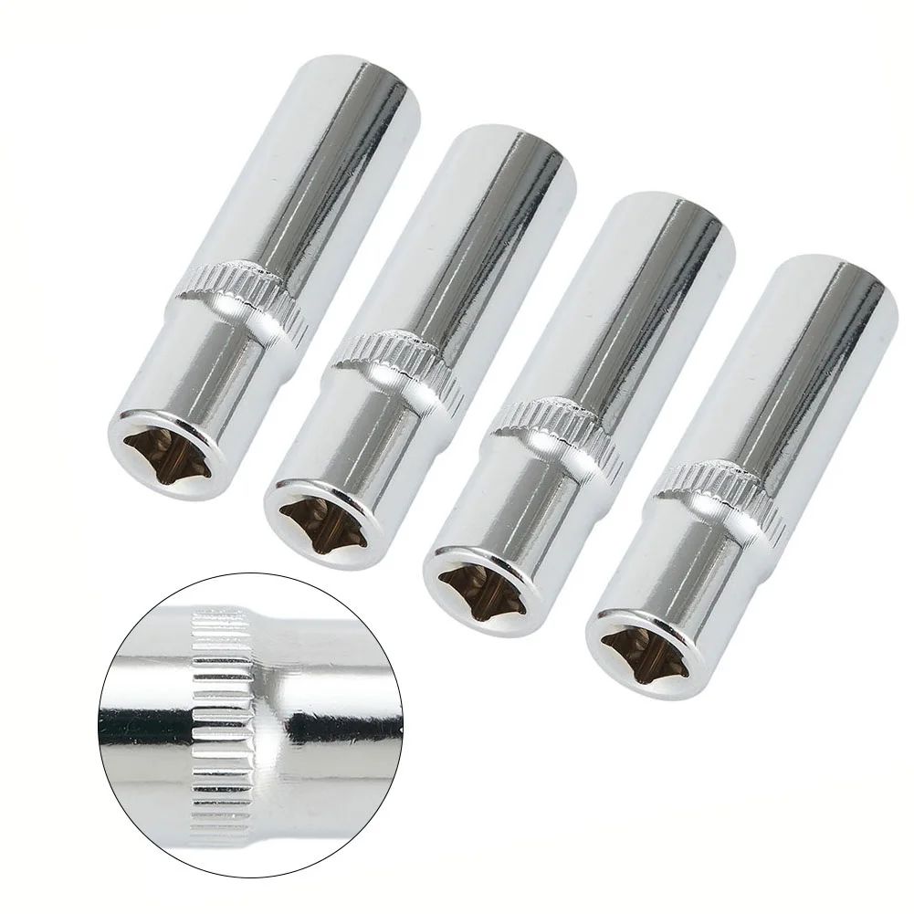 4 stücke 1/4 Zoll Vierkantantrieb 10mm Innensechskantschlüssel Tiefe Steckschlüssel Für Schlagschrauber Steckschlüssel Handwerkzeuge Zubehör – Detail 6