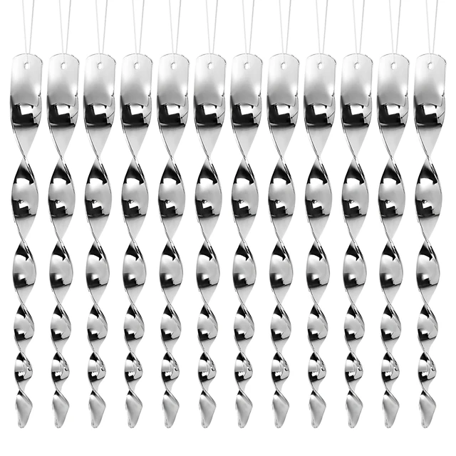 12Db 30 Cm Madártaszító Reflektív Ijesztő Rudak Függő Szél Spirális Fényvisszaverő Mezőgazdasági Kert Díszek Dekoráció