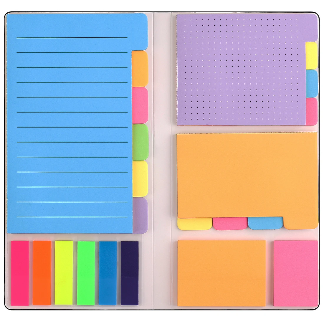 Sticky Notes Set, Sticky Notes Tabs, 410 Pack, Divider Sticky Notes,, Planner Sticky for Kitchen, Home, School, Office Supplies