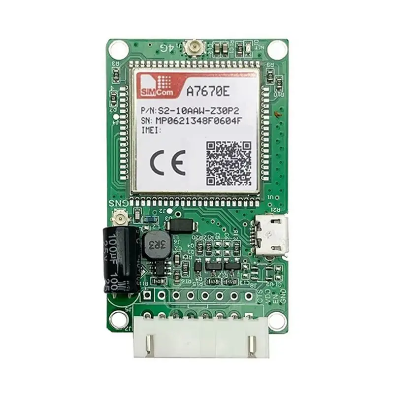 【공개】4X A7670E SIMCOM 4G LTE Cat1 모듈 코어 보드(SIM 카드 슬롯 포함) TTL UART 2G LTE-FDD B1/B3/B5/B7/B8/B20 GSM 900/1800