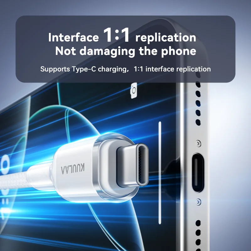 รูปสินค้า สายชาร์จ USB-C 60W สำหรับ iPhone, Samsung, MacBook, iPad, Xiaomi