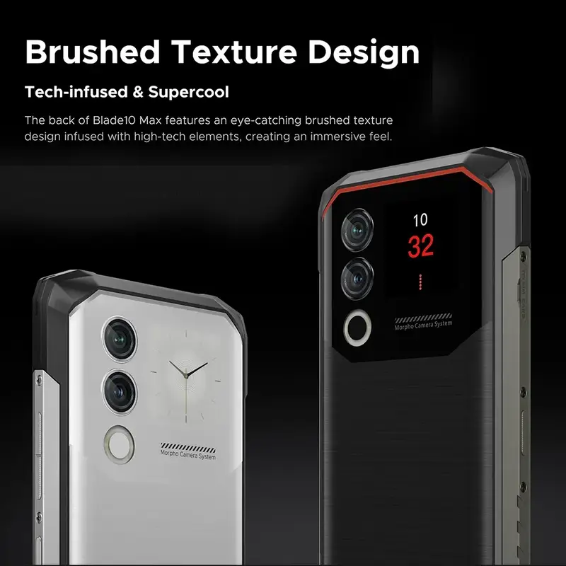 DOOGEE Blade 10 Max Smartphon 4G 6.56" 90Hz Display Unisoc T606 Octa Core Mobile Phone 20GB(8+12)+256GB 50MP 10300mAh Android 14 - Image 3