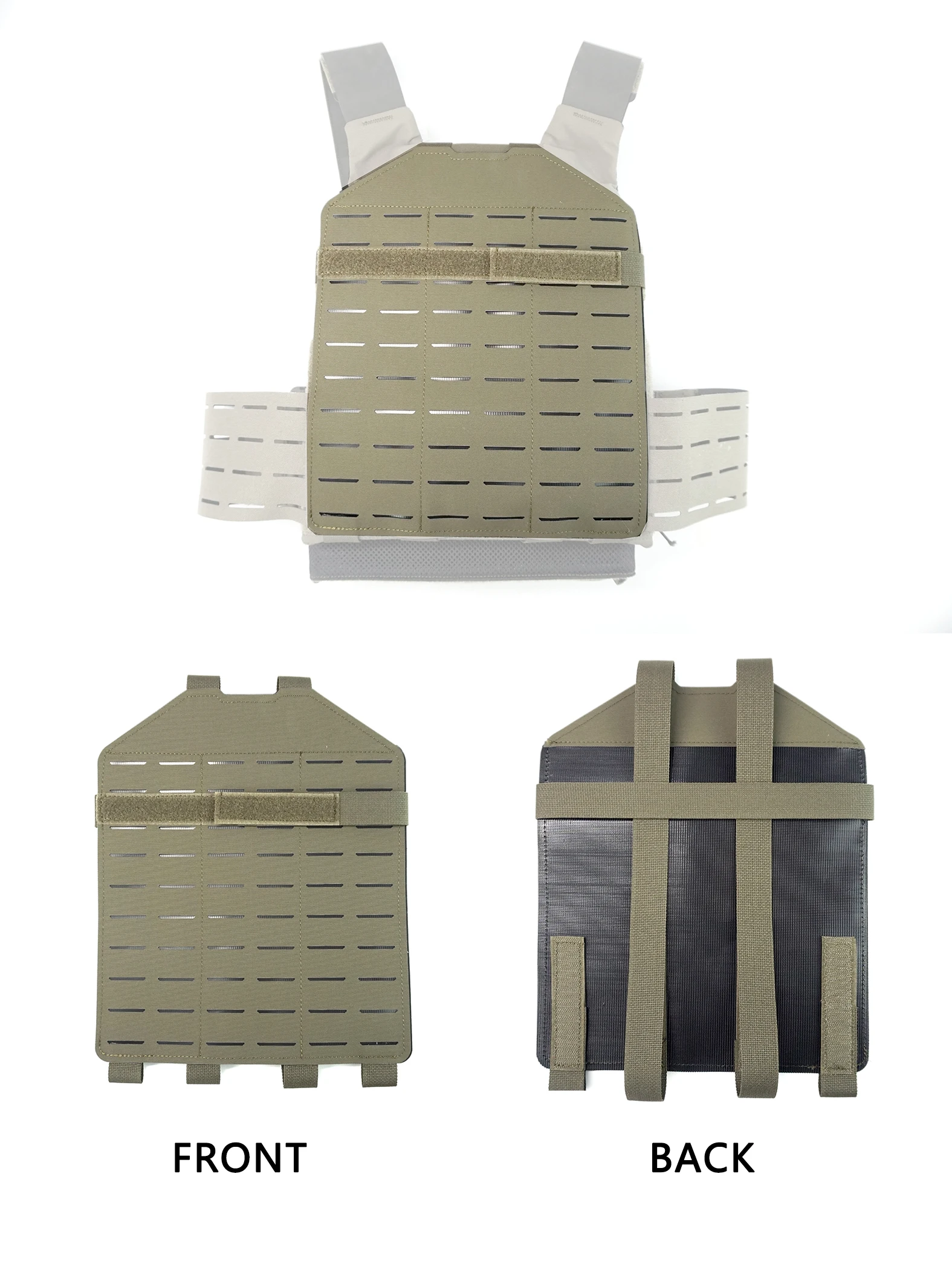 Фото Аксессуары для тактического жилета DMGear FCSK, камуфляжная тактическая задняя панель с креплением №3