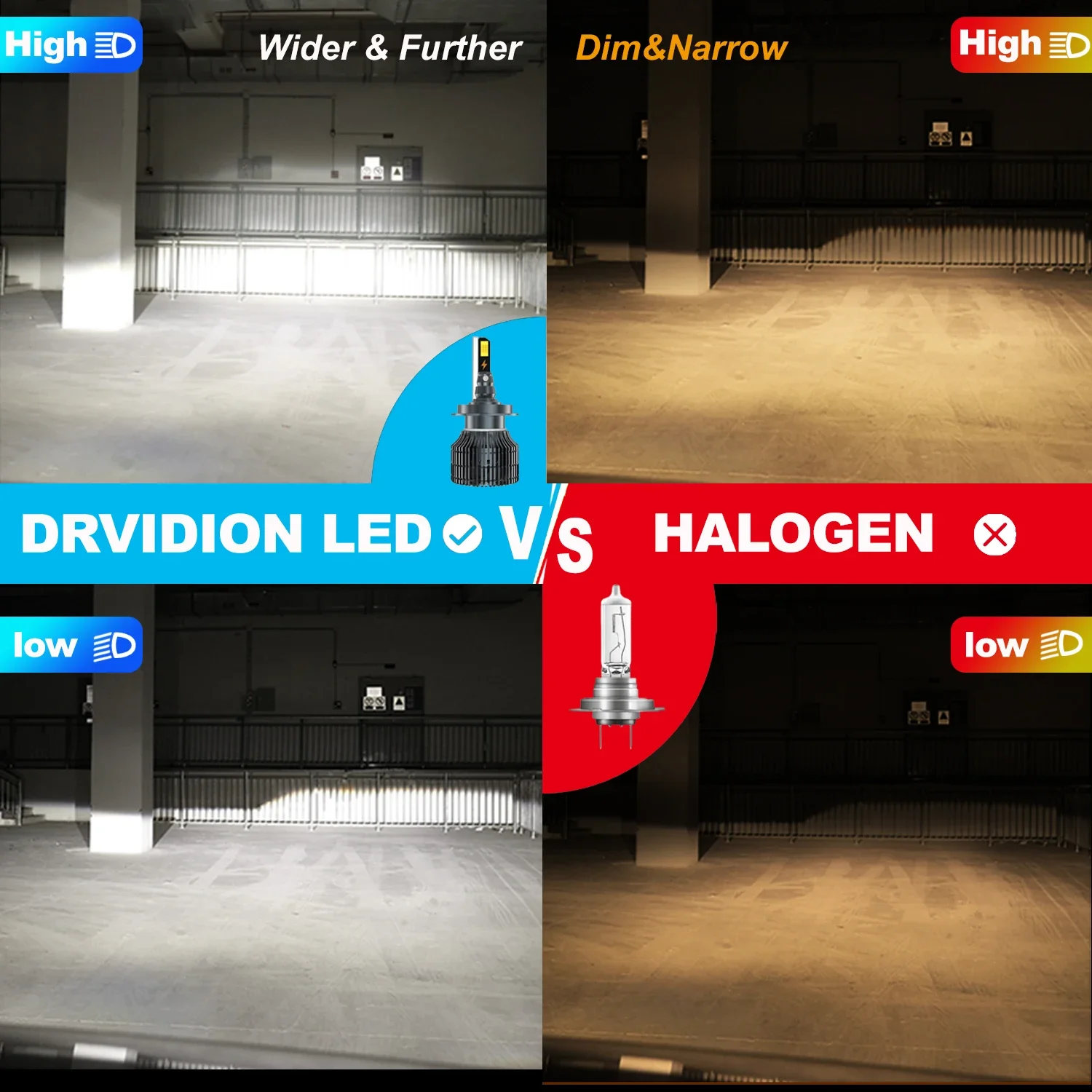 S&D H7 LED 헤드라이트 전구 미니 무선 H11 H1 9012 120W 40000LM 6000K CSP 자동차 헤드램프 터보 다이오드 램프 자동차 12V CANBUS