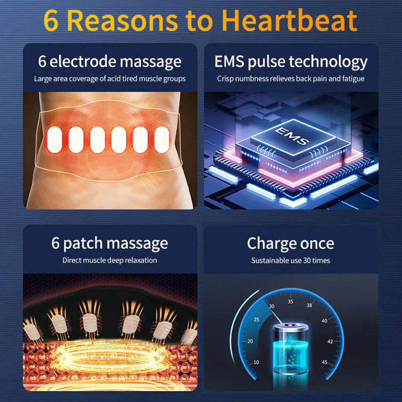 EMS Abdominal Toning Belt Muscle Stimulator Abs Trainer 4