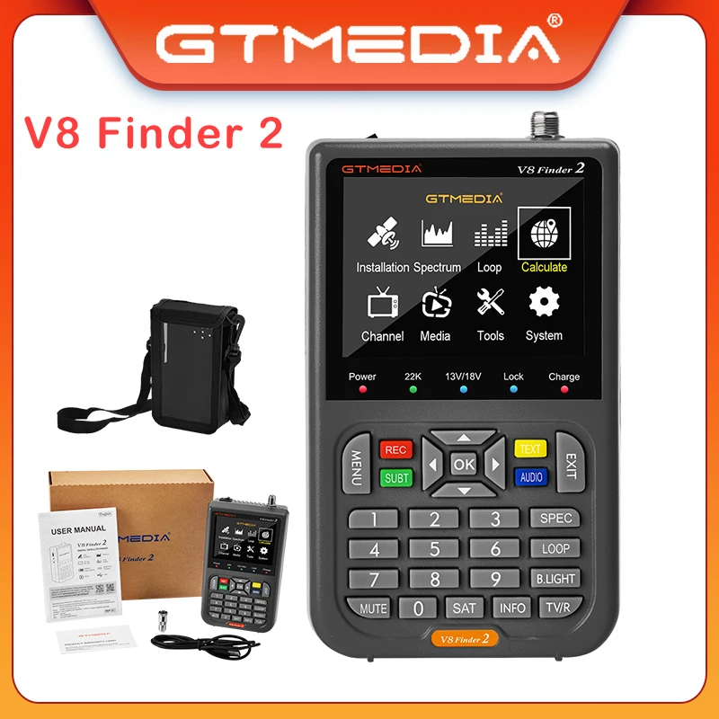 GTMEDIAV8FinderFinder2SatFinderDigitalSatelliteFinderDVBSS2