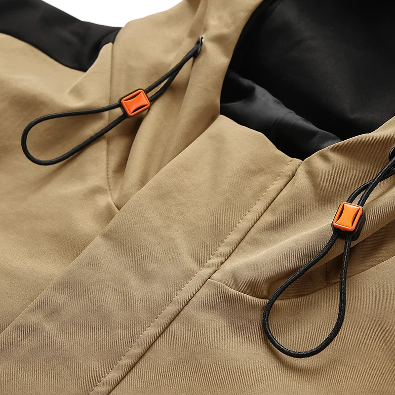 Men Windbreaker Jackets Hoodie Spring Autumn Solid Color Hoodie Jacket Mens Windproof Sportswear Outdoor Coats Male Clothes Tops