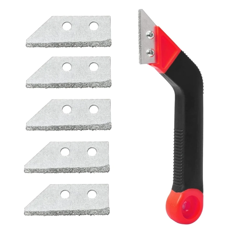 Heavy Duty Grout Scraper with 5Extra Tile Grout Remover Tiling Tools Durable Grout Scraper Professional Tool Dropship