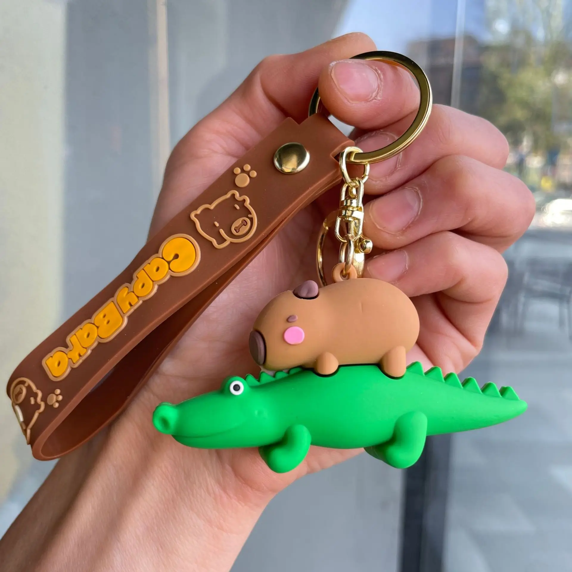 Capybara Keychain - Cute Cartoon Charm